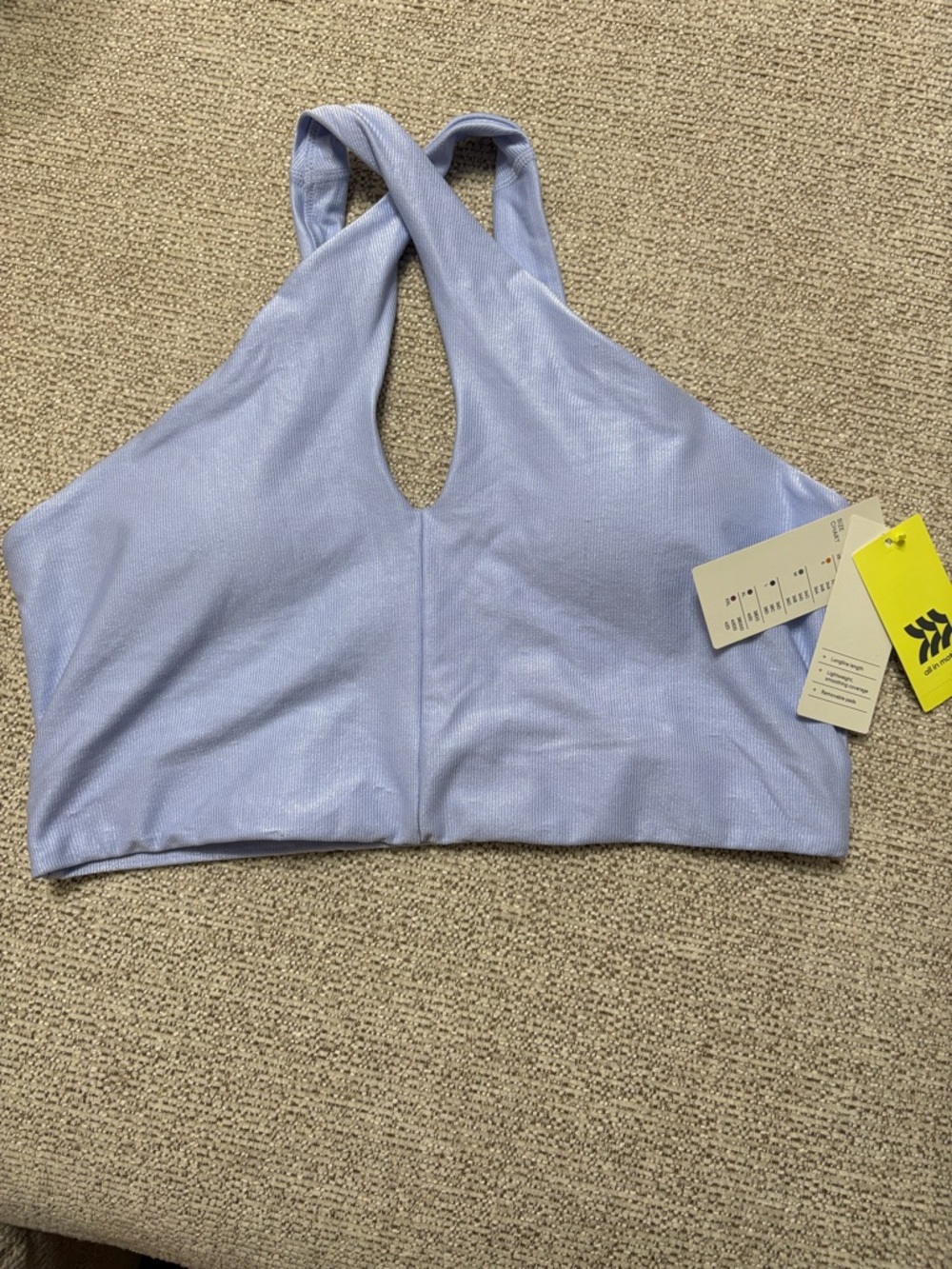 all in motion Lavender Cross-Back Sports Bra